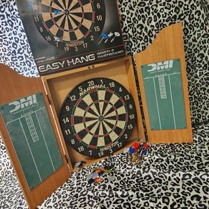Dart Board cupboard and Dart board